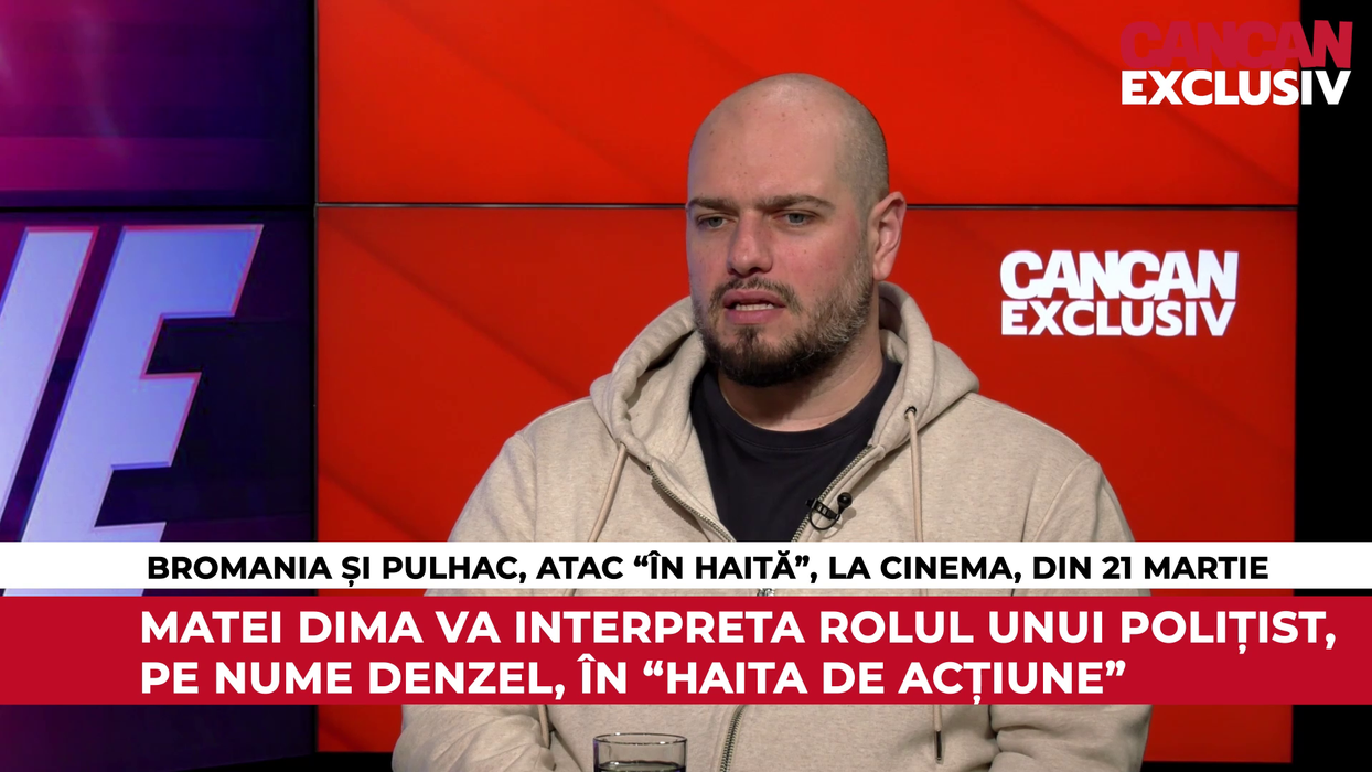 BRomania și Cristi Pulhac au fost invitați la CANCAN EXCLUSIV pentru a vorbi despre filmul "Haita de acțiune", ce va avea premiera în cinematografe pe 21 martie