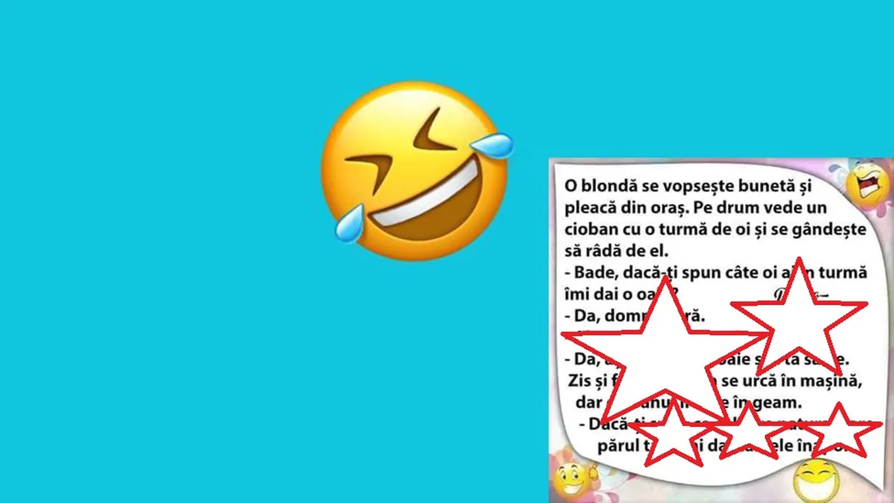 Bancul Zilei | Ce a pățit o blondă “sub acoperire” când a vrut să facă mișto de ciobanul cu care s-a întâlnit
