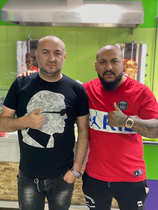 Leo alături de Dani Mocanu