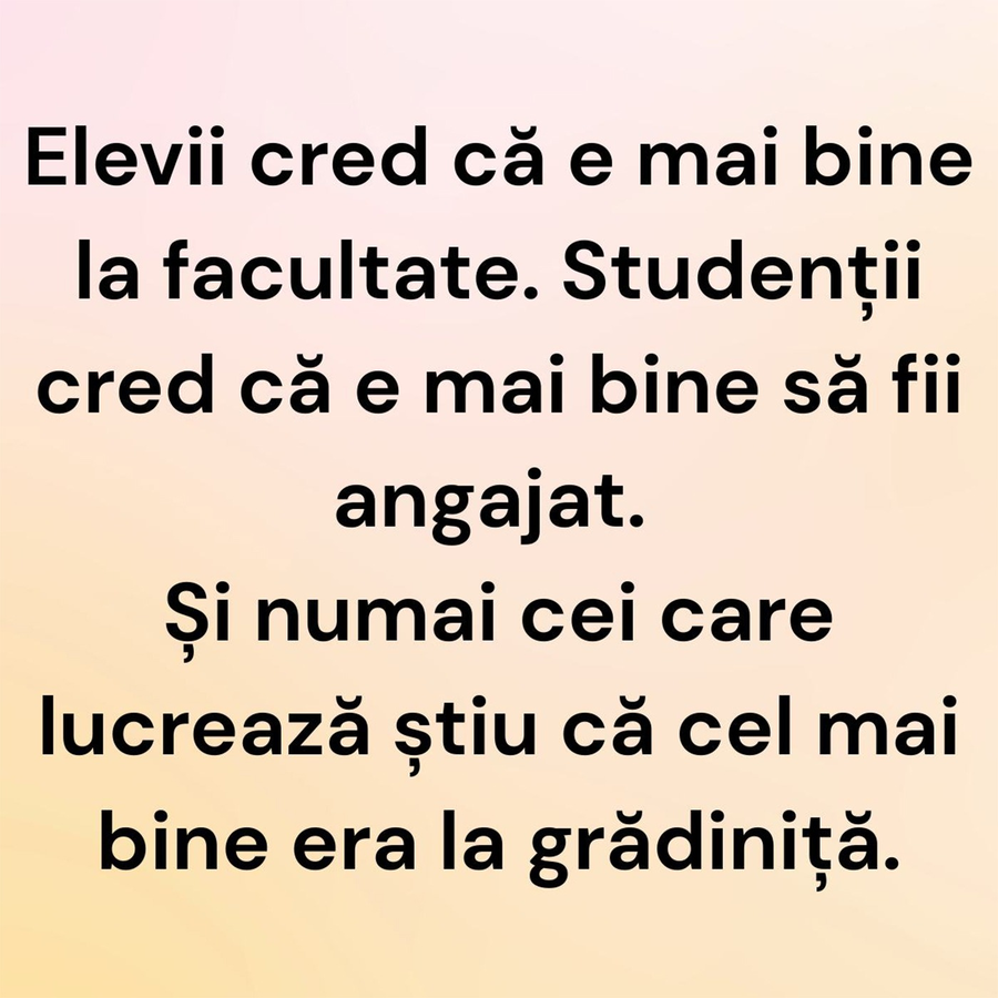 BANCUL ZILEI | Elevii, studenții și angajații