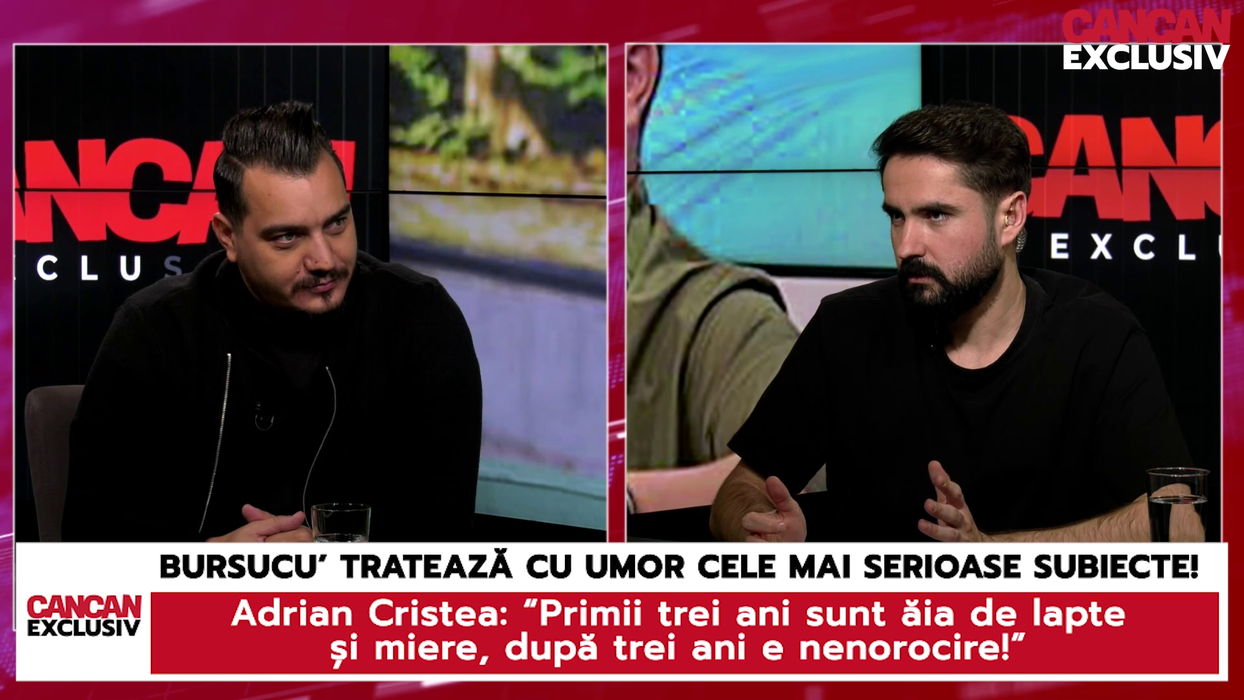 Bursucu' Adrian Cristea a vorbit deschis despre relația cu viitoarea soție, dar și despre nunta cu aceasta, într-un episod special de CANCAN EXCLUSIV (Foto: captură video)