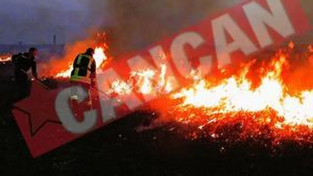 Incendiu la un cartier de vile din Severin