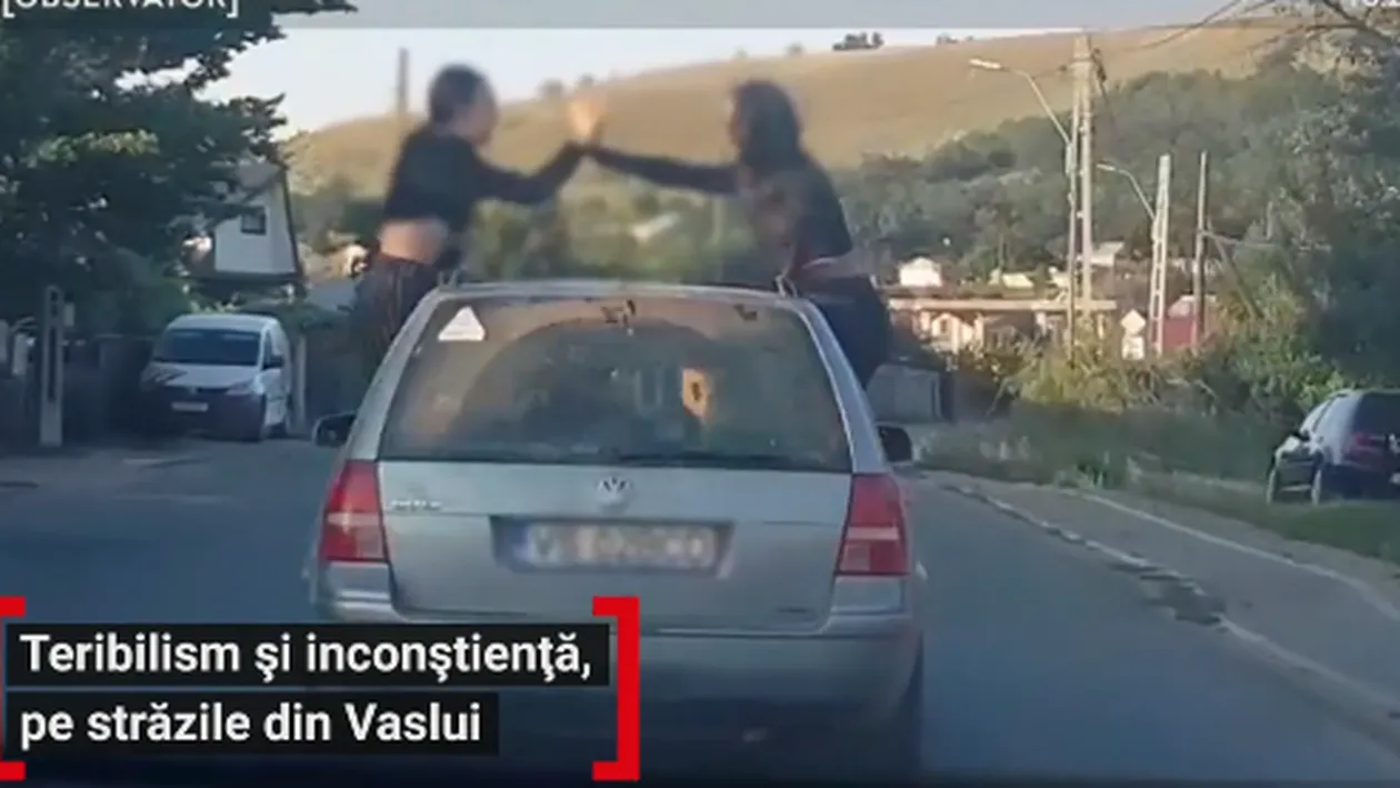 Ce au putut să facă în trafic două tinere în Vaslui întrece orice imaginație! Au fost la un pas de moarte
