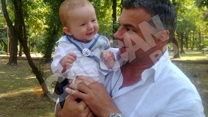 Aflat intr-o vizita fulger la Bucuresti, Olaroiu l-a scos in parc pe finul Gino Cosmin