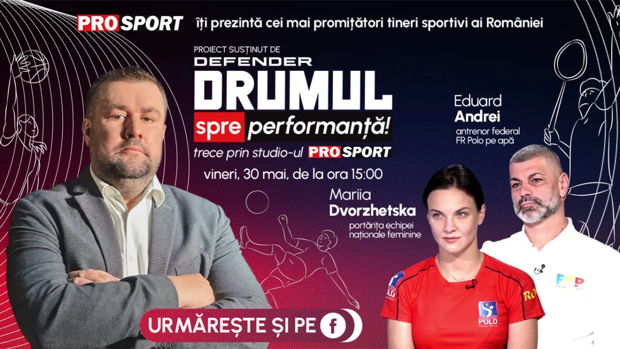 Emisiunea „Drumul spre performanță”, vineri, 30 mai, de la ora 15.00. Știați că există polo pe apă feminin?