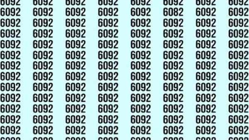 Test de logică | Găsiți singurul număr diferit de 6092!