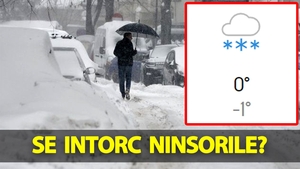 Meteorologii Accuweather au modificat prognoza. Se întorc ninsorile în România?!