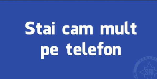 Mesajul postat de SRI în această dimineață