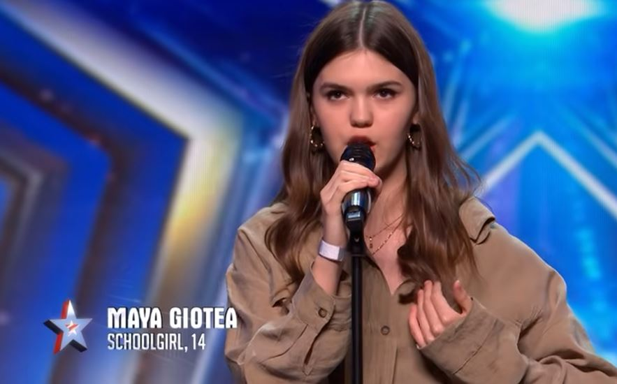 Maya Giotea a primit Golden Buzz la Britains`s Got talent/ sursă foto: social media