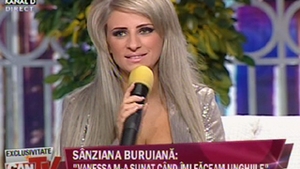 Sanziana Buruiana nu a cazut in plasa Vanessei: "M-a sunat si m-am speriat destul de tare cand am auzit ca cineva vrea sa imi faca rau. Daca eram debusolata, cine stie, puteam sa ma duc"