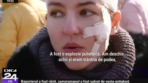 Tânără din Ucraina, mărturie după ce a scăpat cu viață dintr-o explozie: “Am deschis ochii și eram acoperită de cioburi, sângeram la cap și la față”