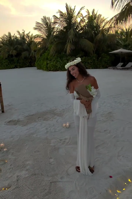 Andreea și Dorian Popa s-au căsătorit în Maldive/ Sursa foto: TikTok