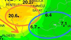 Cele 2 orașe din România despărțite de doar 50 km, cu diferențe de temperaturi de 15 grade Celsius