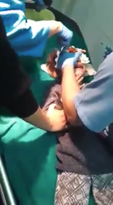 Fetița a ajuns de urgență pe mâna medicilor