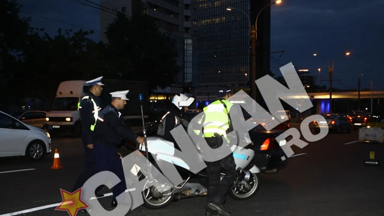 Un politist de la Rutiera a fost ranit intr-un accident produs in Capitala si a fost transportat la spital