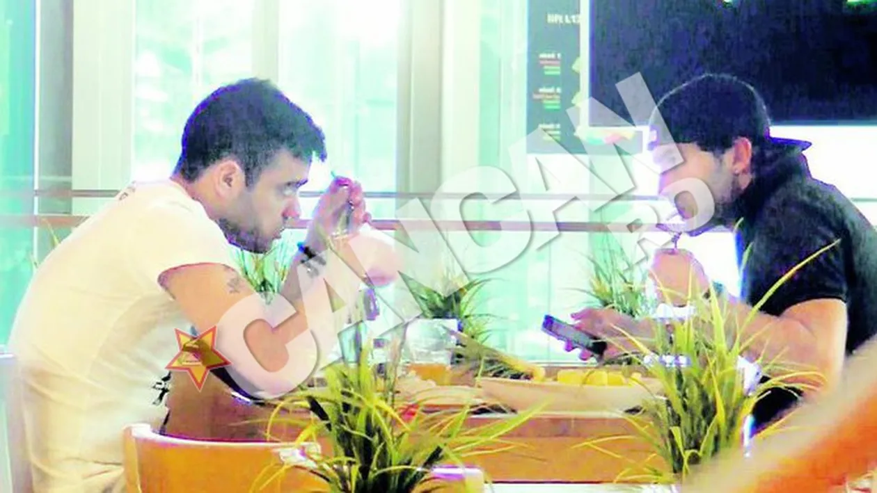 Au fost in mall Baneasa. Sotelo a iesit la masa cu translatorul Rui