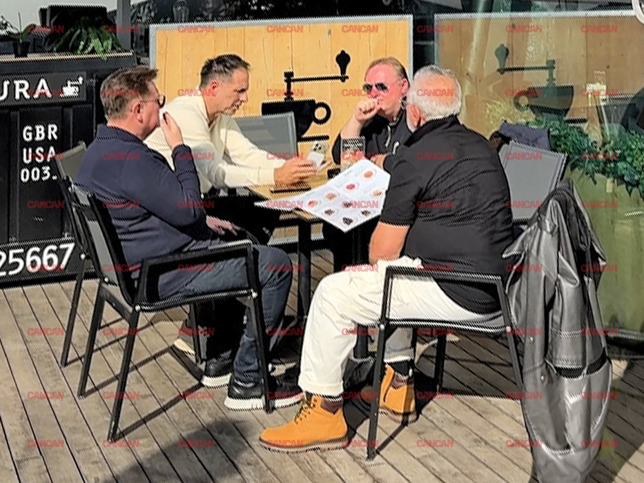 Dan Negru și Țăndărică la terasă la Mall Băneasa