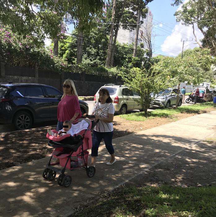 Elena Udrea, la plimbare prin parc cu fiica și mama ei