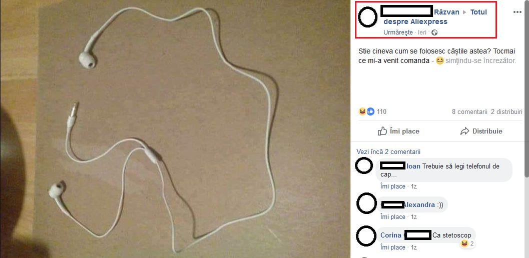 Poza cu această pereche de căști a creat isterie pe Internet! A fost cumpărată de un tânăr din Iași de pe un site preferat de români