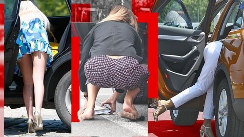 TOP sexy-vedete. Bianca Drăgușanu, Daniela Crudu sau Raluca Bambi s-au aplecat pe bancheta din spate și...: Mamăăă, ce priveliște!