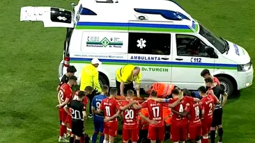 Clipe de panică în timpul meciului dintre UTA Arad și Hermannstadt! Un fotbalist s-a prăbușit inconștient pe gazon