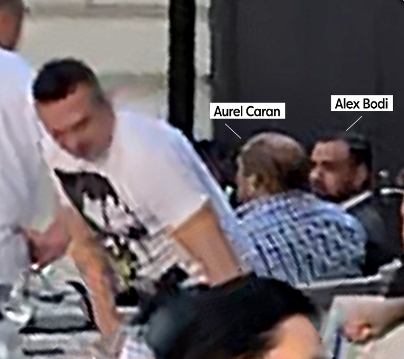 Alex Bodi discută cu Aurel Caran