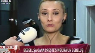 VIDEO Bebelusa Oana s-a despartit de iubitul ei: "Sunt o mama singura. Tatal copilului meu este in Spania"