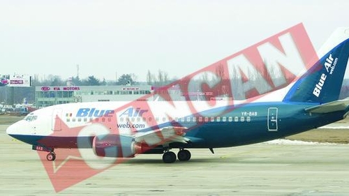 Cursele Blue Air, mutate pe aeroportul Otopeni