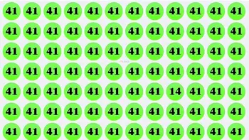 Iluzie optică | Identificați numărul 14 ascuns printre 41. Geniile reușesc în doar 4 secunde!