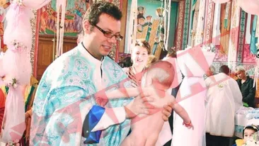 Copila facuta cu bunicul a fost botezata