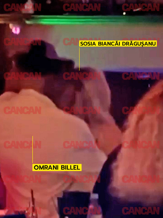 Billel Omrani și sosia Biancăi Drăgușanu