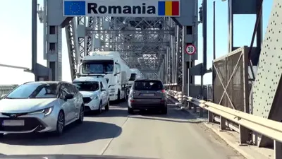 Autoritățile recomandă evitarea deplasării pe podul Giurgiu-Ruse