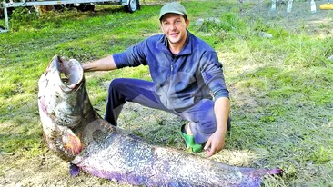 Leonard Iozefini a prins un somn de aproape 100 de kilograme. Magicianul baltilor