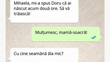 BANC | Mihaela, mi-a spus Doru că ai născut acum 2 ore. Cu cine seamănă? POZE