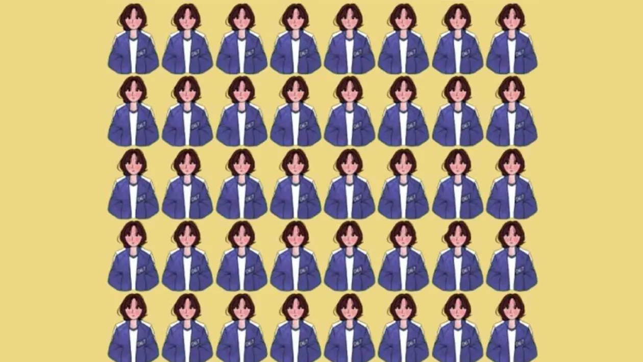 TEST IQ | În imagine apar 40 de femei, dar una este diferită de celelalte! Care?