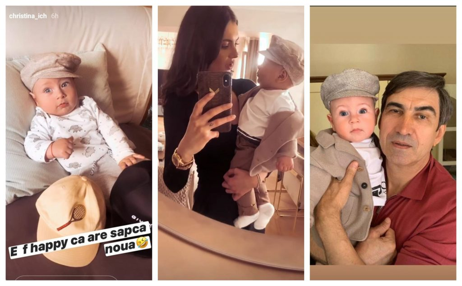 Christina Ich, Alexandru Pițurcă și fiul lor, Noah, s-au întâlnit azi cu Victor Pițurcă © Instagram Stories