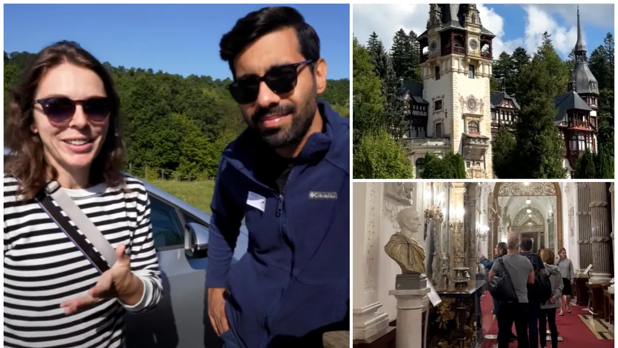 Ce au descoperit doi americani, după ce au vizitat Castelul Peleș? Reacția lor e fabuloasă