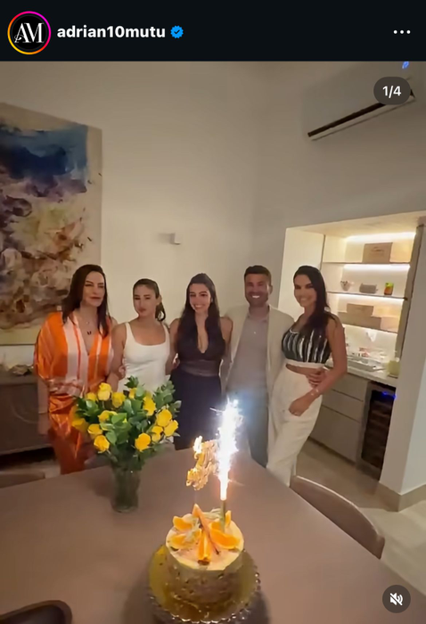 Adi Mutu, reuniune de familie cu fosta și actuala soție. „Briliantul” a strălucit între cele două