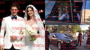 Ianis Hagi și Elena Tănase au ajuns la Palatul Știrbey Vodă! Invitații și-au făcut apariția rând pe rând
