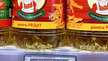 Nu e o eroare! Cu câți lei a ajuns să se vândă o sticlă de ulei de floarea soarelui, în supermarketurile Carrefour