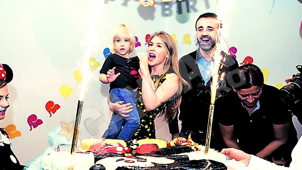 Corina si Nelu Bud au avut parte de un tratament special la ziua fiului lor. I-au cantat La multi ani! cu pungi in picioare