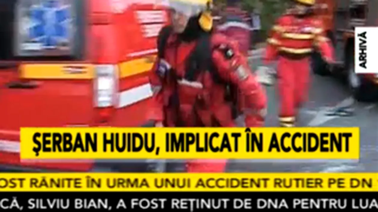 VIDEO Cei doi copii ai lui Huidu, dusi la spital in urma accidentului provocat de tatal lor