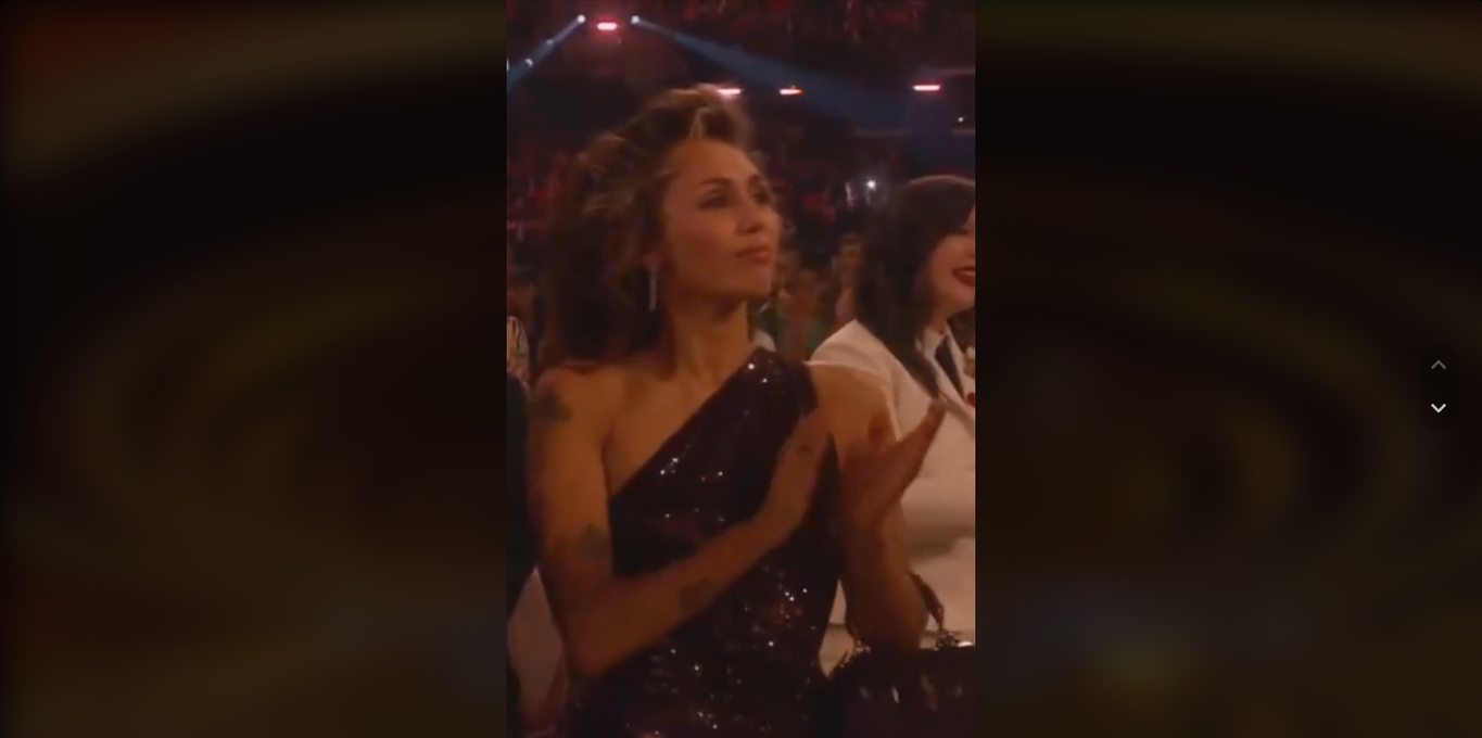 Miley Cyrus la premiile Grammy, video TikTok