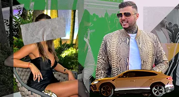 Mititelu jr. a ”combinat” o super vedetă Kanal D! Cine este bruneta care îi conduce Lamborghini-ul prin București