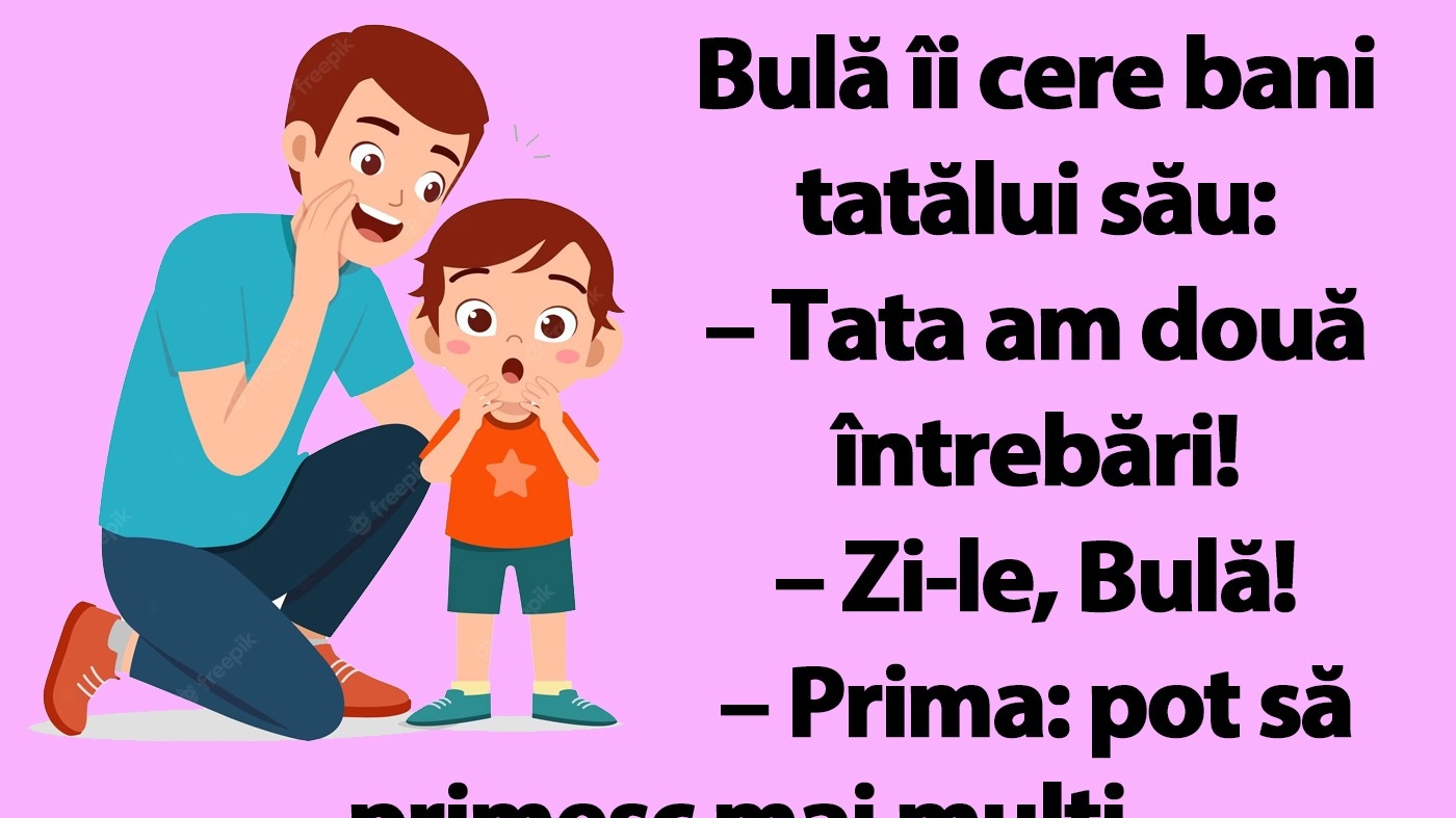 BANC | Bulă îi cere bani tatălui său