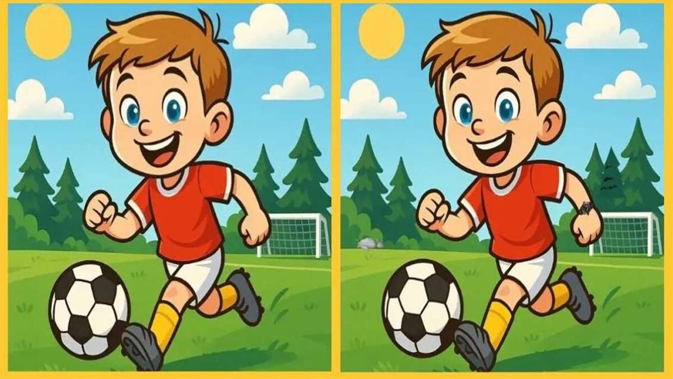 Test de perspicacitate | Identificați toate cele 3 diferențe dintre acești doi fotbaliști!