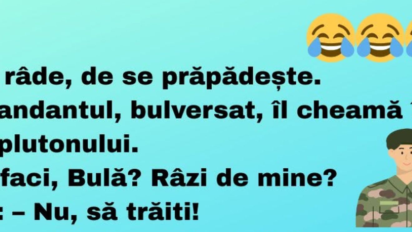 Bancul sfârșitului de săptămână | Bulă în armată