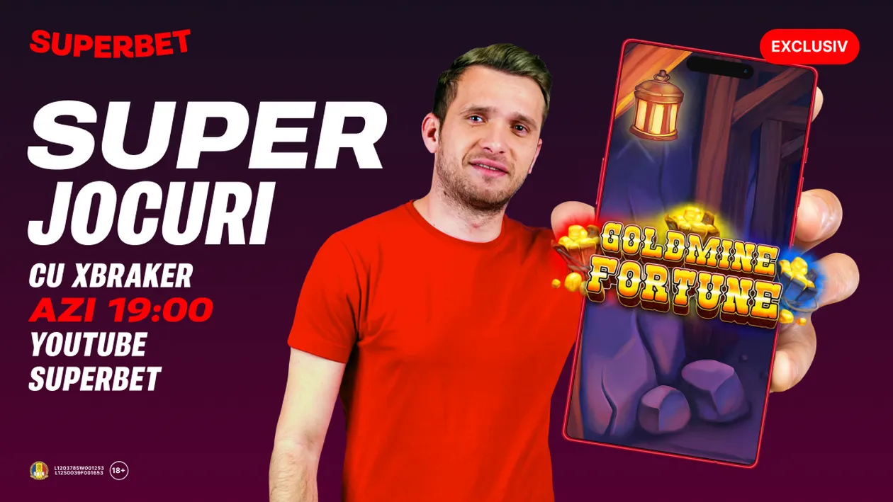 (P) Xbraker te așteaptă cu SuperJocuri pe YouTube Superbet
