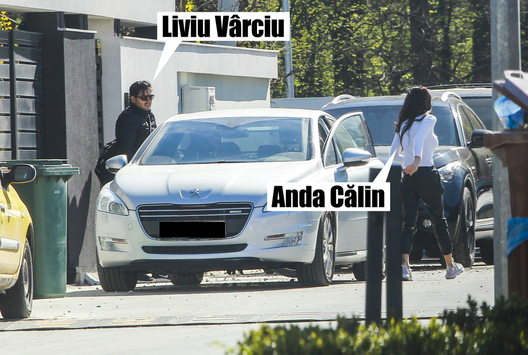 Liviu Vârciu și Anda Călin se întâlnesc în fața casei