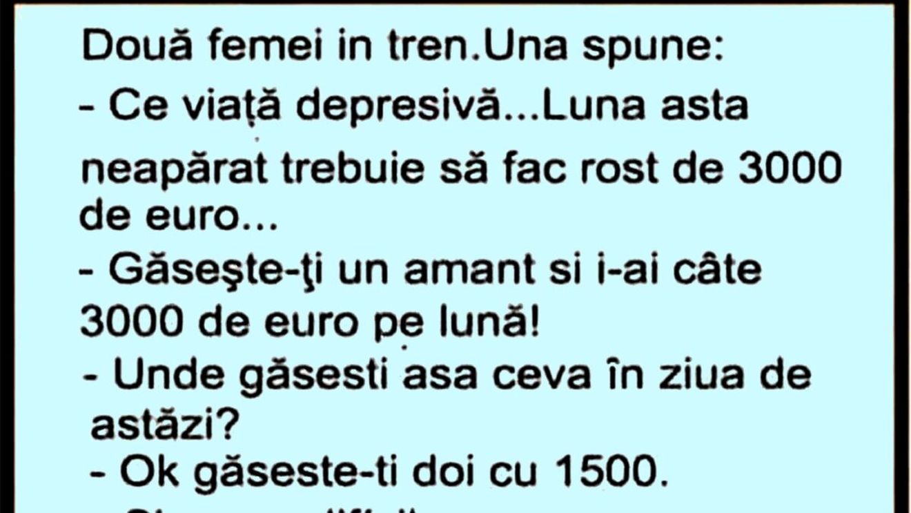 BANC | Două femei în tren: "Luna asta trebuie să fac rost de 3.000 de euro"